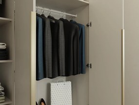 Šatní skříň SENSO 4D 200 cm kašmírová