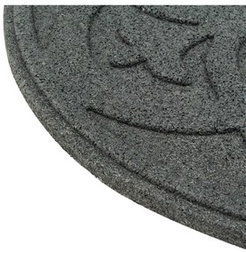 Dekoratívny záhradný nášľap ORNAMENT, sivý, obojstranný, okrúhly MHEU5000061