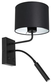 Nástenná lampa ARDEN 1xE27/60W+1xG9/8W/230V čierna/biela
