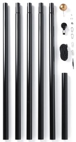 Twinkly TWP-01K-POLE-B - Vonkajší stojan pre vianočný stromček 6 m, čierny