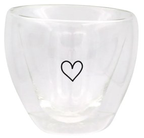 Eulenschnitt Sklenený hrnček Heart Double Glass