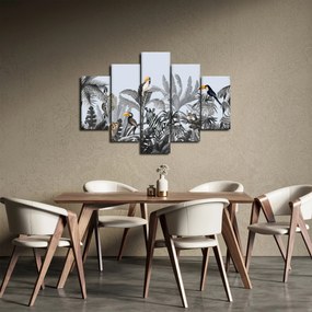 Obraz - Ilustrovaná džungľa (150x105 cm)