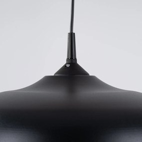 Závesné svietidlo Gina, 1x čierne kovové tienidlo