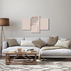 Obraz - Béžové listy N⁰4 (90x60 cm)