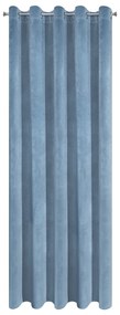 ZATEMŇOVACÍ ZÁVES NA KRÚŽKOCH VILLA 140X250 CM MODRÁ