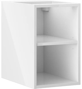 Mexen Box-A, otvorená skrinka s policou 30 cm, lesklá biela, 91AX2-0300-470-0-00