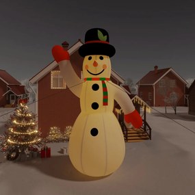 Nafukovací vianočný snehuliak s LED 805 cm 345281