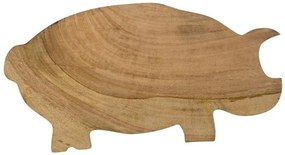 Drevené mangové doštička prasa - 44 * 24 * 2cm