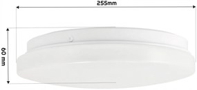 BERGE Prisadený LED stropný panel 18W 1440lm Okrúhly SZ