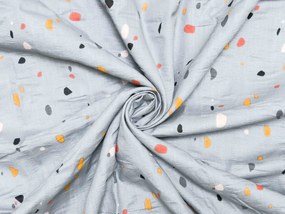 Krepové obliečky do postieľky Renforcé PINTURA sivé Rozmer obliečky: 45 x 65 cm | 90 x 140 cm