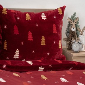 4Home Obliečky mikroflanel Crimson Woods, 140 x 220 cm, 70 x 90 cm