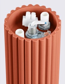 Oranžové stropné svietidlo so skleneným tienidlom ø 12 cm Orbital – Sollux