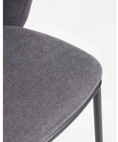Tmavosivá barová stolička (výška sedadla 65 cm) Ciselia – Kave Home