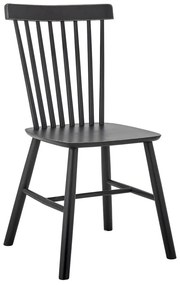 Čierna jedálenská stolička z kaučukového dreva Mill – Bloomingville