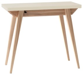 Krémovobiely prírodný konzolový stolík 45x90 cm Envelope - Ragaba
