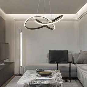 Toolight Toolight, LED stropné svietidlo 50cm, 32W + diaľkové ovládanie, G006-CP, čierna, OSW-09747