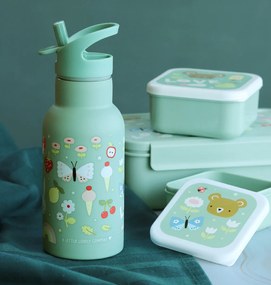 A Little Lovely Company - antikorová fľaša na pitie, 350 ml - radosť