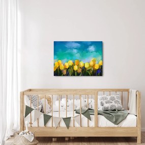Obraz žltých tulipánov (70x50 cm)