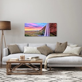 Obraz - Vodopád Seljalandsfoss (120x50 cm)