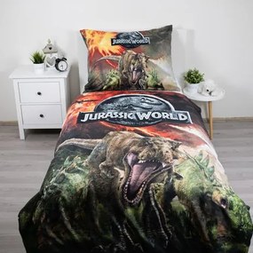 Jerry Fabrics Obliečky z mikrovlákna 140x200 + 70x90 cm - Jurský svet "Volcano 01"