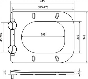 Mexen Teo, toaletné WC sedadlo s pomalým zatváraním, duroplast, cappuccino matná, 39840064