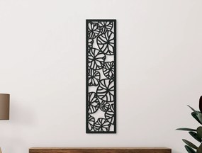 drevko Moderný obraz na stenu Oáza kvetov Rozmer obrazu: 65 x 17 cm, Farba dekorácie: Čierna