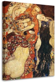 Obraz na plátně REPRODUKCE Nevěsta - G.Klimt, - 70x100 cm
