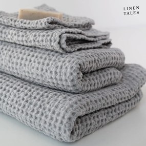 Svetlosivé uteráky a osušky v súprave 3 ks Honeycomb - Linen Tales