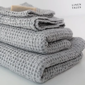 Svetlosivé uteráky a osušky v súprave 3 ks Honeycomb - Linen Tales