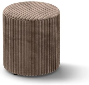 Hnedý menčestrový taburet Dia – Micadoni