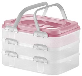 Dóza na potraviny/box UH 28x38cm piknik 3 posch. s úchytmi KLC