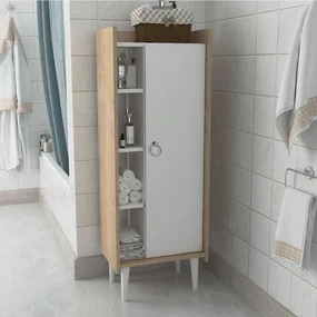 Úložná skrinka Lagomood Ruby - Oak, White