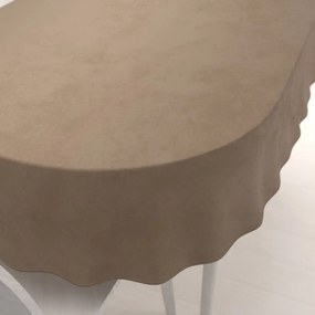 Biante Zamatový oválny obrus Velvet Prémium SVP-034 Kávovo hnedý 80x120 cm