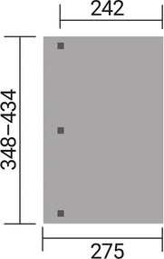 WEKA Drevená záhradná pergola 672 (4,3x2,7m)
