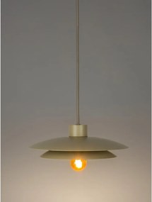 Béžové kovové závesné svietidlo ø 26,5 cm Wubbo – White Label