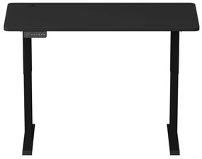 Výškovo nastaviteľný písací stôl LEVANO 140x60 cm čierna