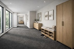 Lano, Koberec metráž Sparkle 413, na mieru, šíře 4m,5m, hnedá, ab (mriežka), detská izba
