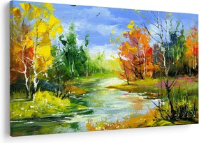 Obraz - Maľba krajiny (90x60 cm)