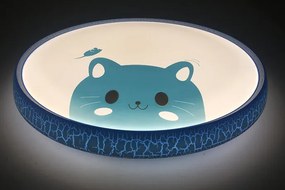 NIPEKO Stropné LED osvetlenie do detskej izby CAT, 24W, denná biela, 40cm, okrúhle
