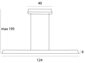 MAXLIGHT P0595 - LED Luster na lanku JO-JO LED/38W/230V antracit