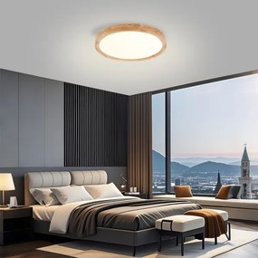 Brilagi - LED Stropné svietidlo WOODROUND LED/30W/230V 3000/4000/6000K pr. 40 cm