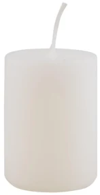 IB Laursen Biela stĺpová sviečka WHITE 6cm