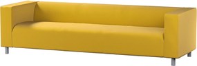 Poťah na sedačku Klippan (pre 4 osoby) farba produktu žltá látka zamatová