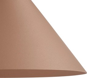 Nástenné svietidlo Capital, 1x kovové tienidlo vo farbe ružové zlato, (fi 21cm), rg