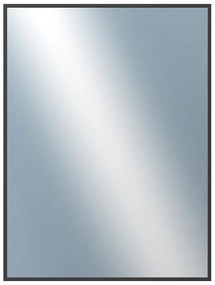 DANTIK - Zrkadlo v rámu, rozmer s rámom 60x80 cm z lišty Hliník čierna (7269021)