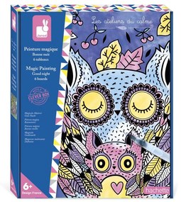 Kreatívna sada Maľovanie magickým perom Zvieratká v noci Janod Atelier Maxi od 6 rokov