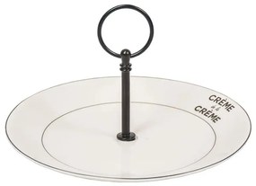 Krémový porcelánový etažér tanier Crème de la Crème - Ø 20*12 cm