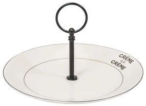 Krémový porcelánový etažér tanier Crème de la Crème - Ø 20*12 cm