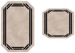 Súprava 2 kusov kúpeľňových predložiek Simplicity béžová