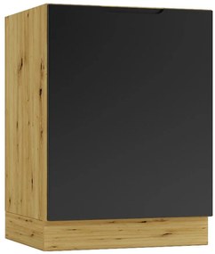 Kuchynská skrinka Cosmo Isabel D60 P/L Mocca Grey/Dub Artisan